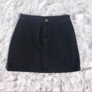 black denim forever 21 skirt